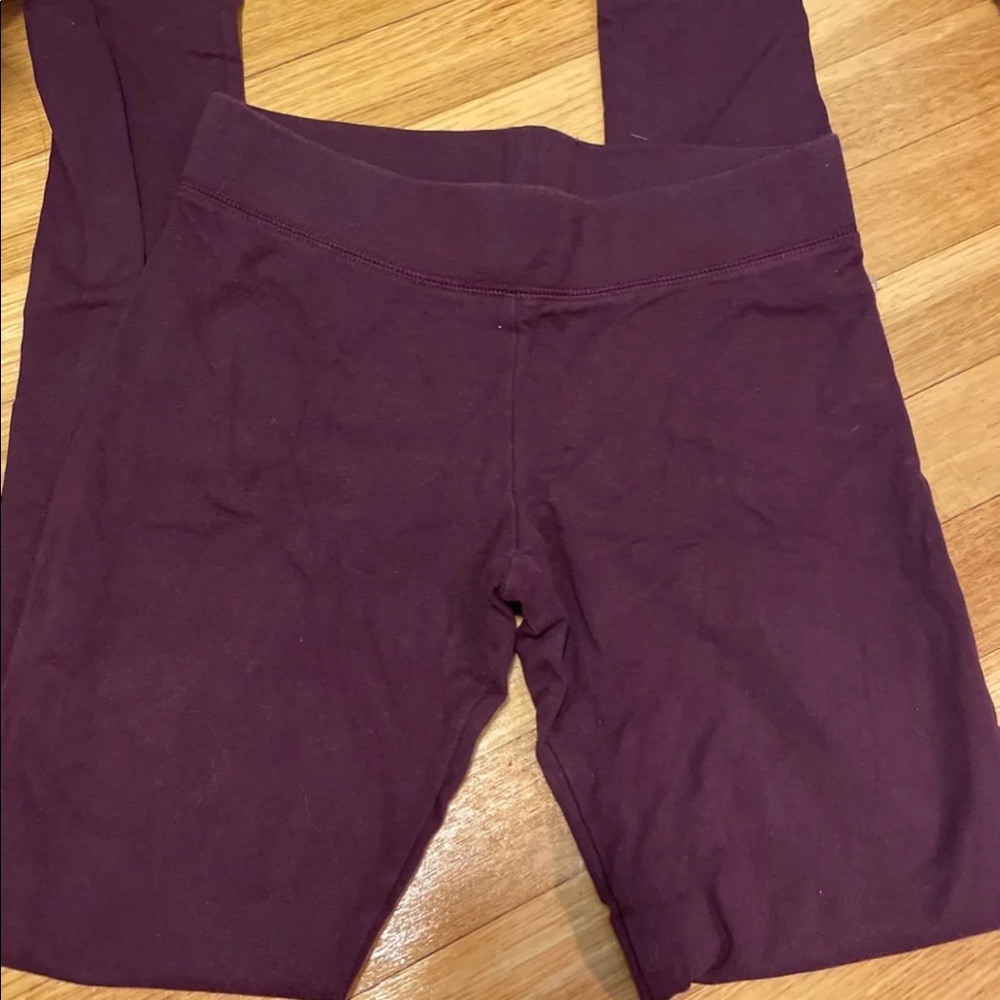 maroon aerie leggings